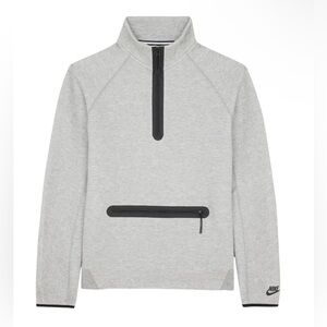 Nike Men's Light Gray Zip-Up Sweater